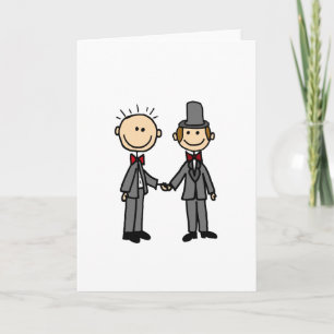 Carte Drôle Grooms Gay Mariage Cartoon