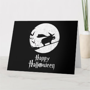 Carte Drôle Halloween Costume sorcière Hippo Lover cadea
