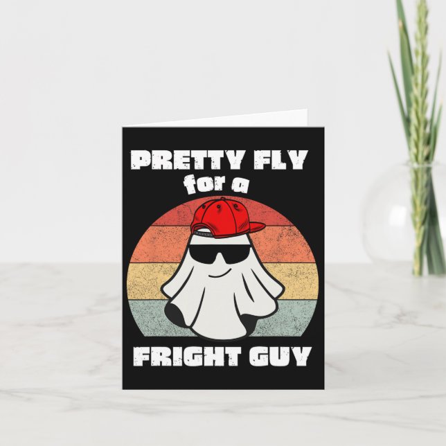 Carte Drôle Halloween mignon Fantôme Éffrayant Drôle Hal (Devant)