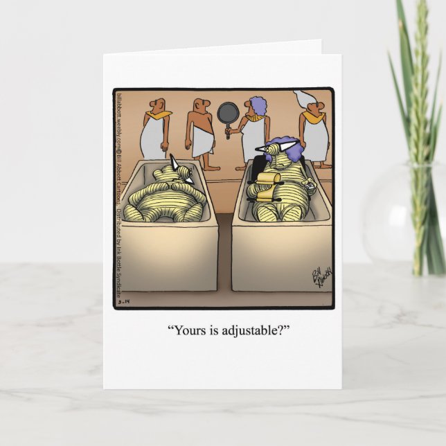 Carte Drôle Happy King Tut Day Card (Devant)