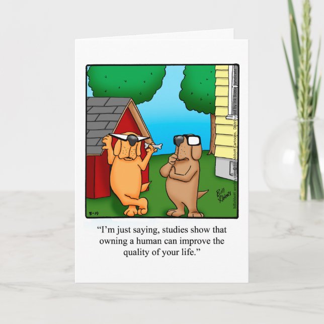 Carte Drôle Happy Pet Owner's Day Greeting Card (Devant)