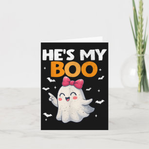 Carte Drôle Hes My Boo Couple Ghost Costumes Halloween W