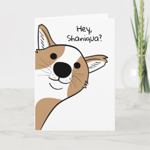 Carte Drôle Hey Chien "Je T'aime"