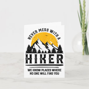 Carte Drôle Hiker Don Randonnée Lover Extérieur Citation
