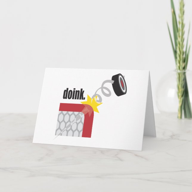 Carte Drôle Hockey (Devant)