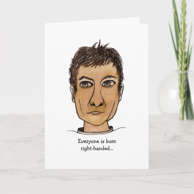 Carte Drôle homme à gauche (Devant)