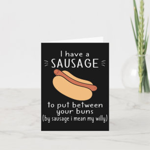 Carte Drôle Humour Adulte Valentines Jour Saucisse Mettr