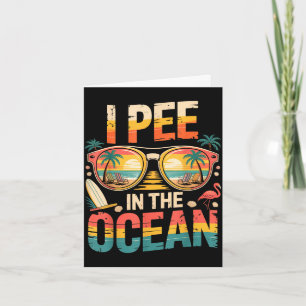 Carte Drôle humour sarcastique de vacances d'été faire p