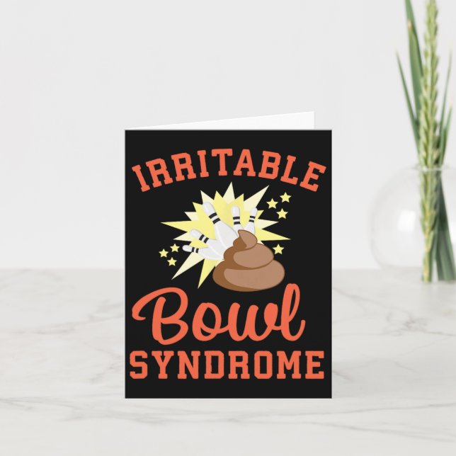 Carte Drôle Ibs Pooping Plaisanter Irritable Syndrome Bo (Devant)