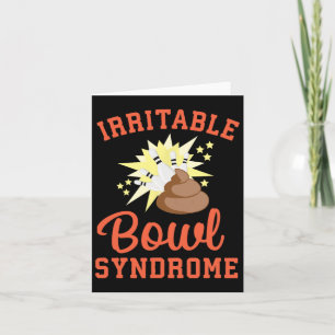 Carte Drôle Ibs Pooping Plaisanter Irritable Syndrome Bo