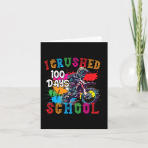 Carte Drôle, J'Ai Écrasé 100 Jours De Vélo Scolaire