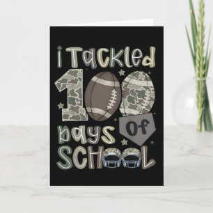 Carte Drôle, j'ai relevé 100 jours de football scolaire