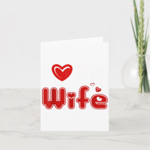Carte Drôle j'aime ma femme