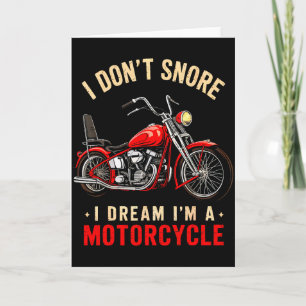 Carte Drôle Je ne ronfle pas Je rêve que je suis un mota