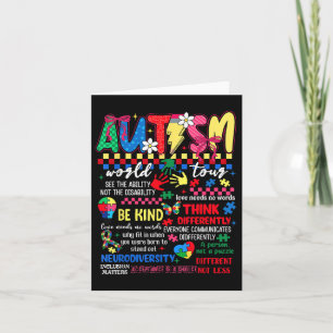 Carte Drôle Je Rock Spectrum Autism World Tour Autisme