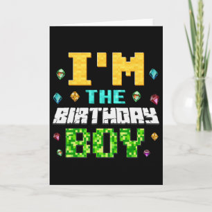 Carte Drôle je suis le garçon d'anniversaire enfants jou