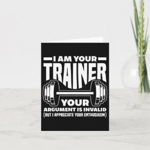 Carte Drôle Je Suis Votre Trainer Gym Personal Trainer C