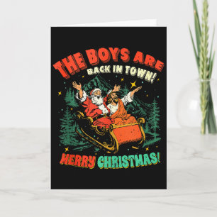 Carte Drôle Jésus Santa The Boys sont de retour en ville