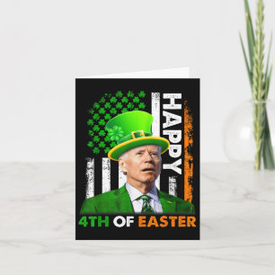 Carte Drôle Joe Biden Jour de la Saint Patrick Happy 4 j