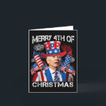 Carte Drôle Joe Biden Joyeux 4 de Noël 4 juillet<br><div class="desc">Drôle Joe Biden Joyeux 4 de Noël 4 juillet Feu d'artifice</div>