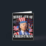 Carte Drôle Joe Biden Joyeux 4 de Noël 4 juillet<br><div class="desc">Drôle Joe Biden Joyeux 4 de Noël 4 juillet Feu d'artifice 1</div>