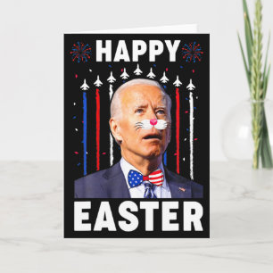 Carte Drôle Joe Biden Joyeux 4 Juillet Confus Pâques