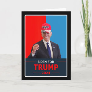 Carte Drôle Joe Biden Pour Trump Élection 2024 Porter Un