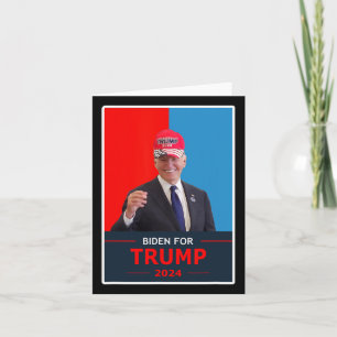 Carte Drôle Joe Biden Pour Trump Élection 2024 Portez Un