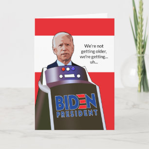 Carte Drôle Joe Biden sur la colline Président Anniversa