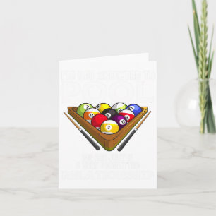 Carte Drôle Joueur De Piscine Cadeau Pour Hommes Cool Ad