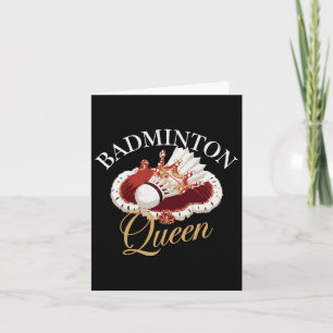 Carte Drôle Joueur Dminton Love Shuttle Design 10