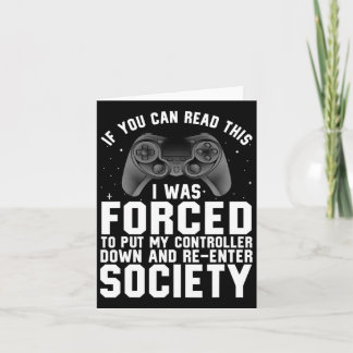 Carte Drôle Joueur Pour Hommes Femmes Joueur Vidéo Jeu