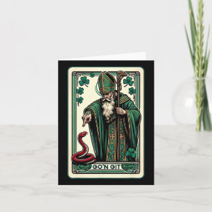 Carte Drôle Jour de la Saint Patrick Tarot Card Go'n Git