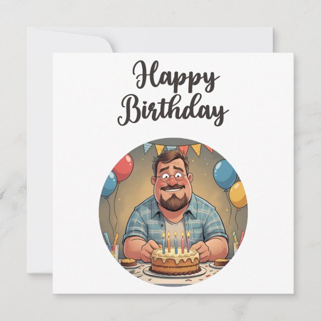 Carte Drôle Joyeux père d'anniversaire (Devant)