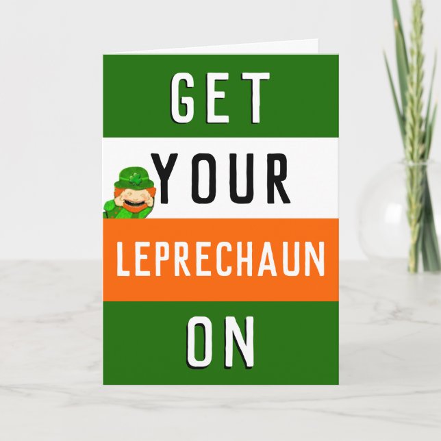 Carte Drôle Joyeux Saint Patrick's Day (Devant)