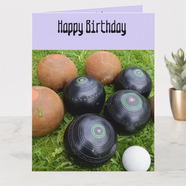 Carte Drôle Lavande Pelouse Bowles, Big Birthday Card (Petite plante)