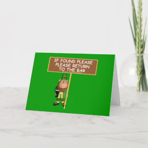 Carte Drôle leprechaun