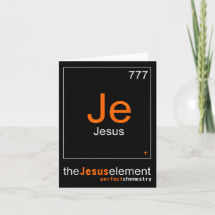 Carte Drôle Les Éléments De La Chemisie Jésus Christ