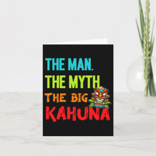 Carte Drôle L'Homme Le Mythe Le Big Kahuna Tiki Hommes F