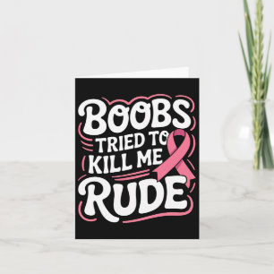 Carte Drôle Lutte contre le cancer du sein Survivant Pin