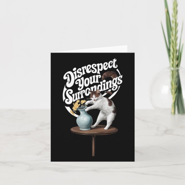 Carte Drôle Manque De Respect Pour Votre Vêtements Envir (Devant)