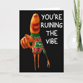 Carte Drôle Marcus Le Ver Vous Gâchez L'Atmosphère Chris