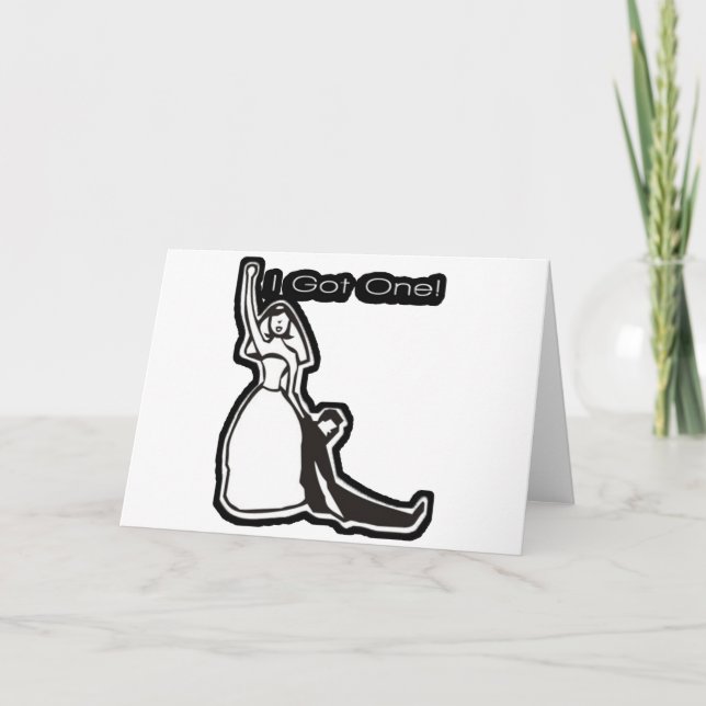 Carte Drôle mariage j'en ai un (Devant)