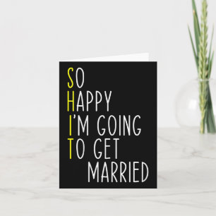 Carte Drôle Mariage Sarcastique Groom Bride Fiançailles