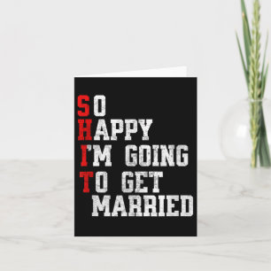 Carte Drôle Mariage Sarcastique Groom Fiançailles, Fu