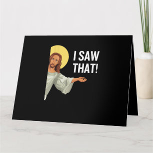 Carte Drôle Mème Jésus J'Ai Vu Que Citation Chrétienne D