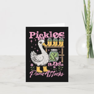 Carte Drôle Mème Oie Pickle Cucumber Pickles Et Panique