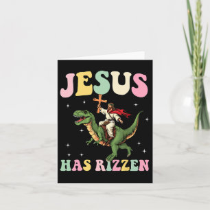 Carte Drôle Mens Garçons Chemise de Pâques Jésus A Rizze