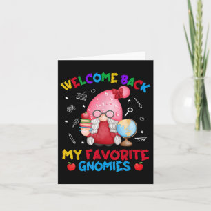 Carte Drôle Mes Gnomies Favorites Bienvenue À L'École T