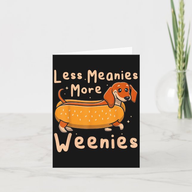Carte Drôle Moins Significations Plus Weenies Citation D (Devant)